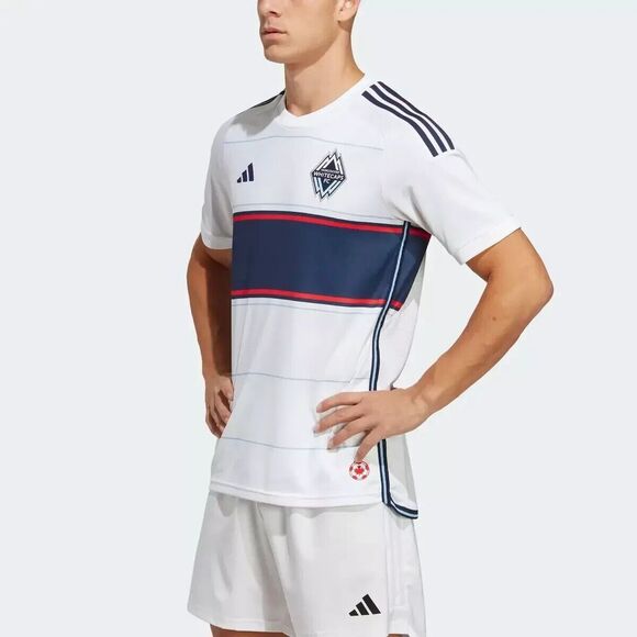Adidas MLS Vancouver Whitecaps FC Authentic Jersey White Men Med soccer HI1854 - Picture 12 of 15